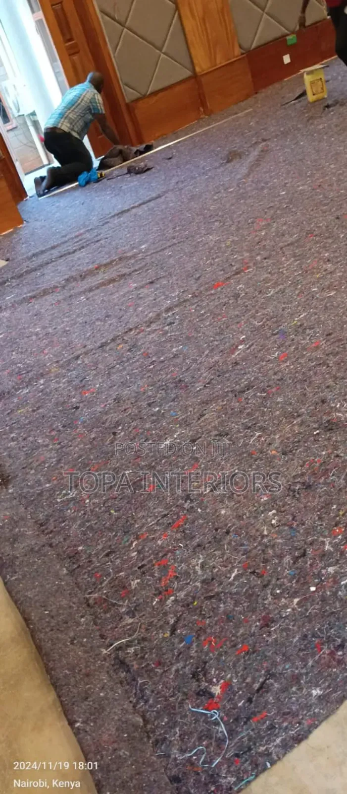 Carpet Underlay for Carpet Installation