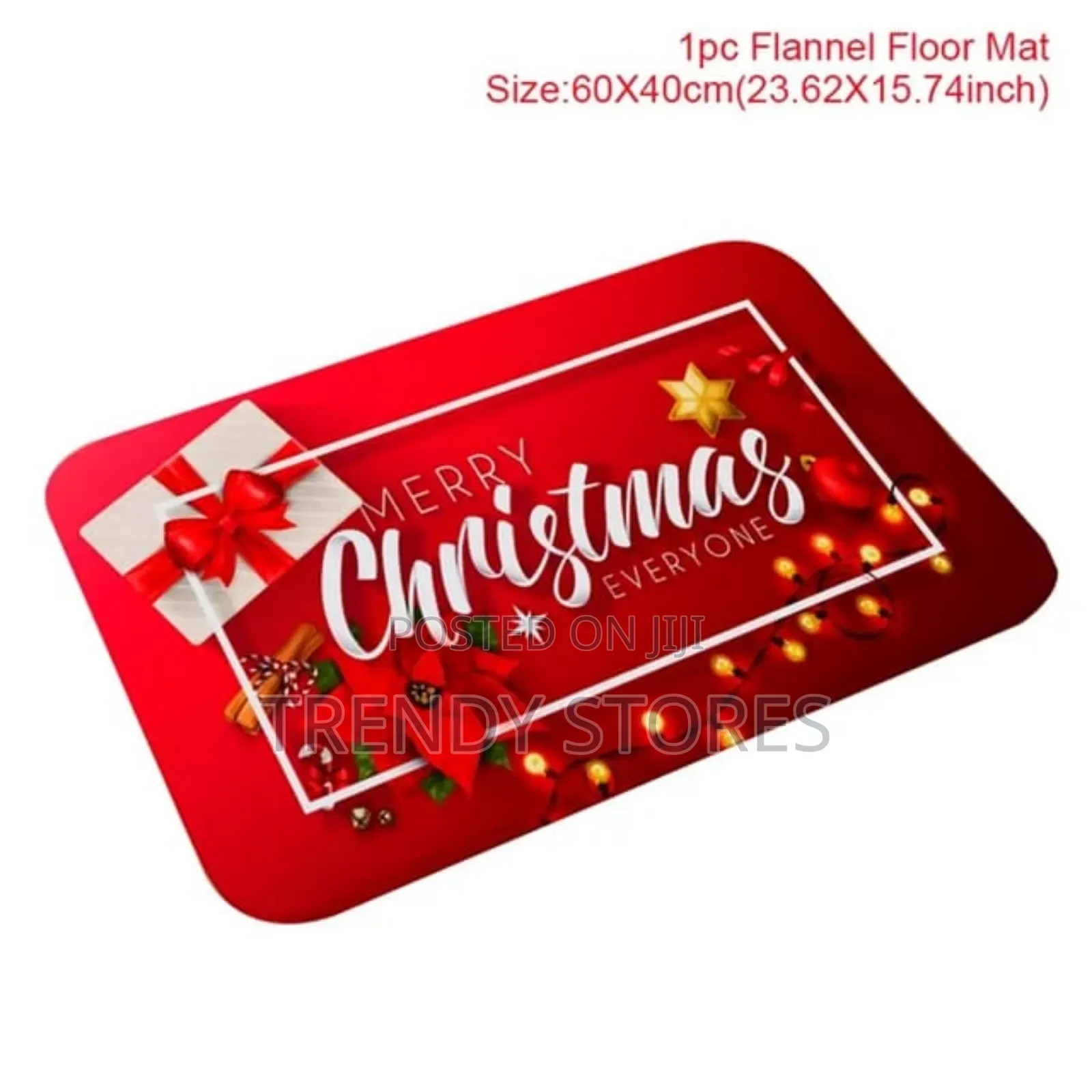 Red Christmas Themed Door Mat