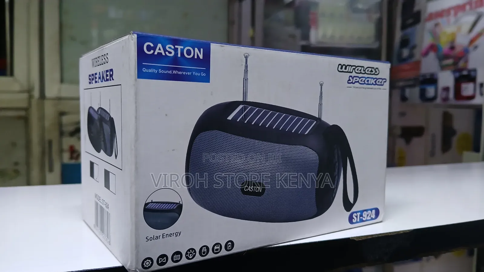 Caston Rechargeable Portable Fm Radio With Solar for Camping