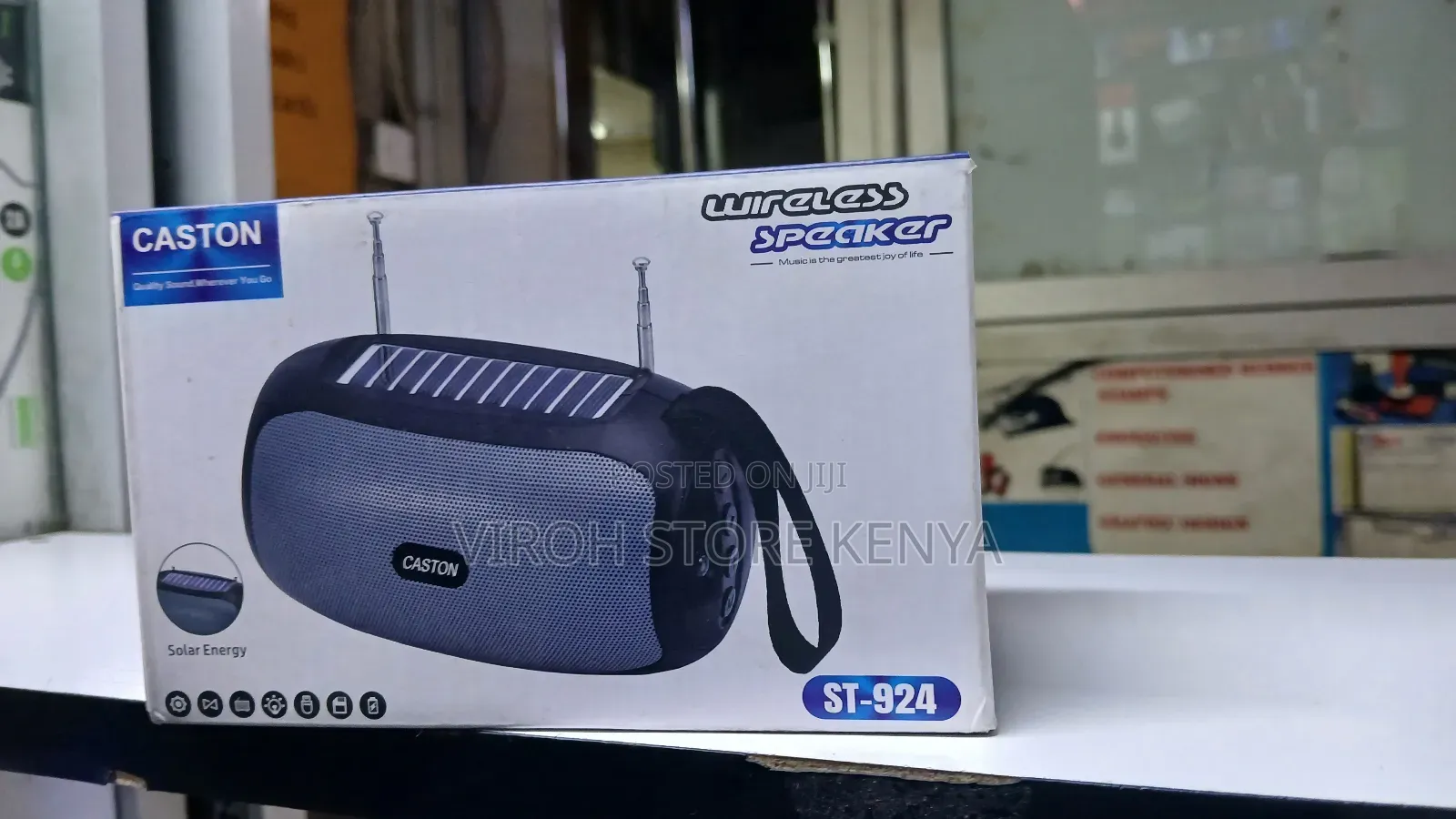 Caston Rechargeable Portable Fm Radio With Solar for Camping