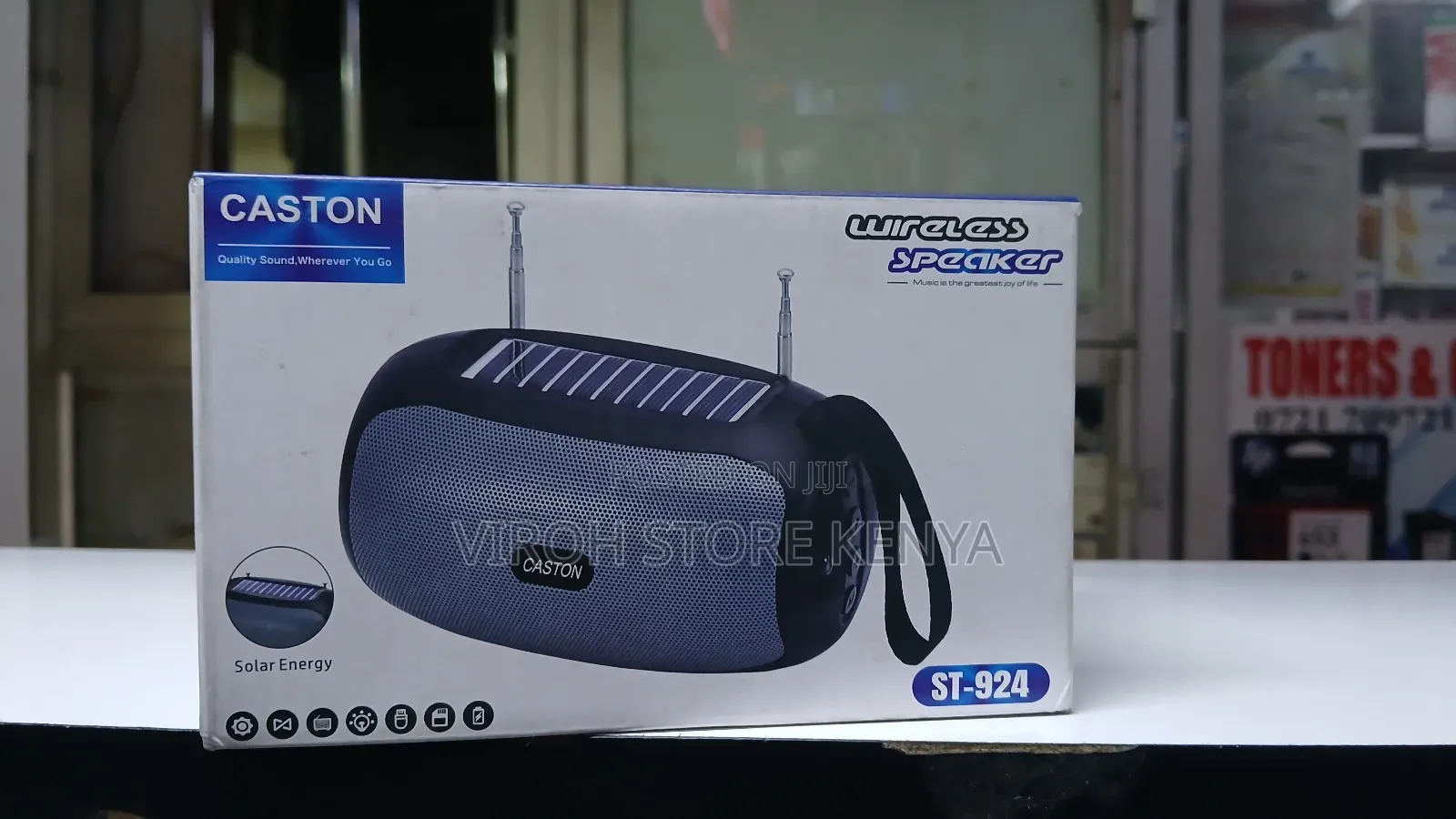 Caston Rechargeable Portable Fm Radio With Solar for Camping