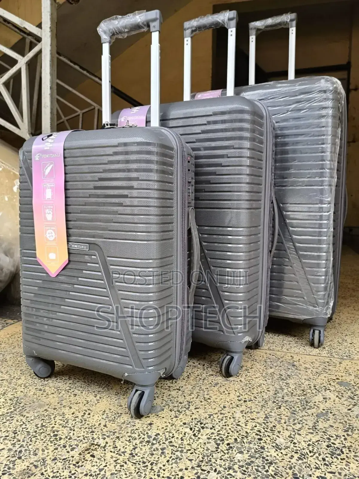 Size 3 Fashion 3 IN 1 UNBREAKBLE LAXURIOUS RUBBER SUITCASES