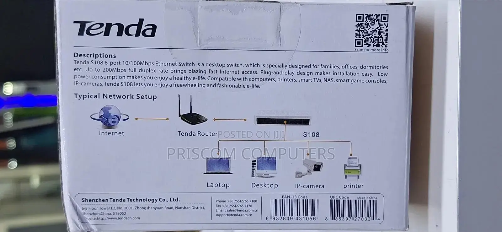 8 Port Tenda Switch