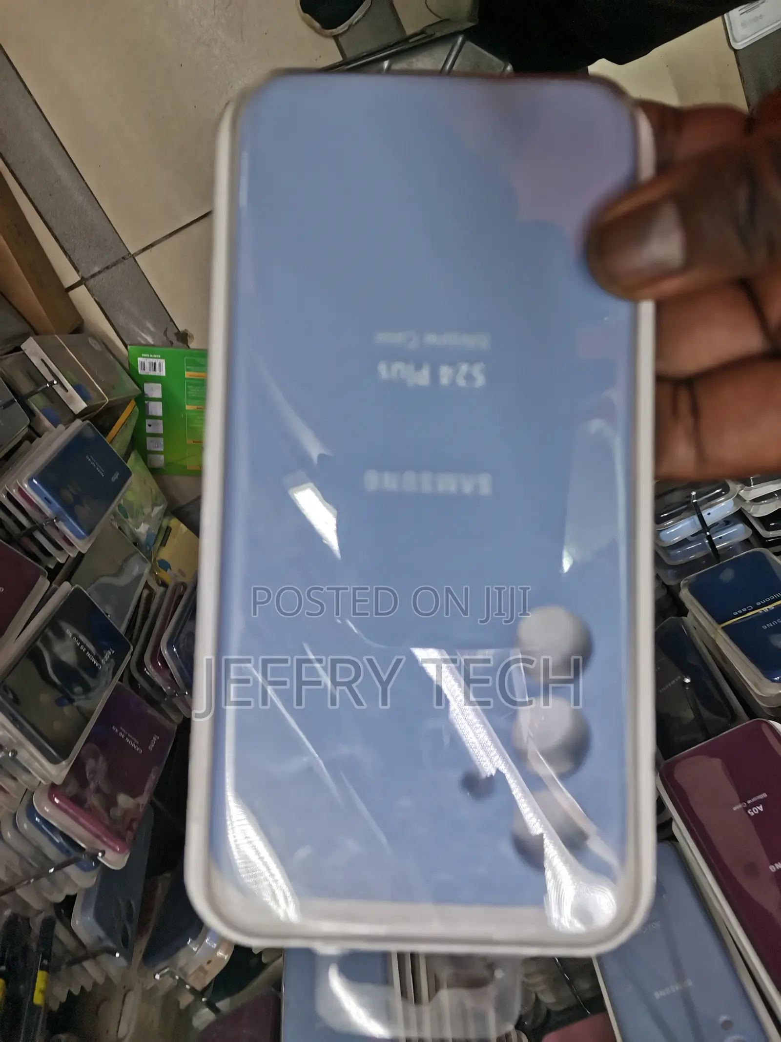 Samsung S24 Plus Soft Silicone Case Shockproof-Sky Blue