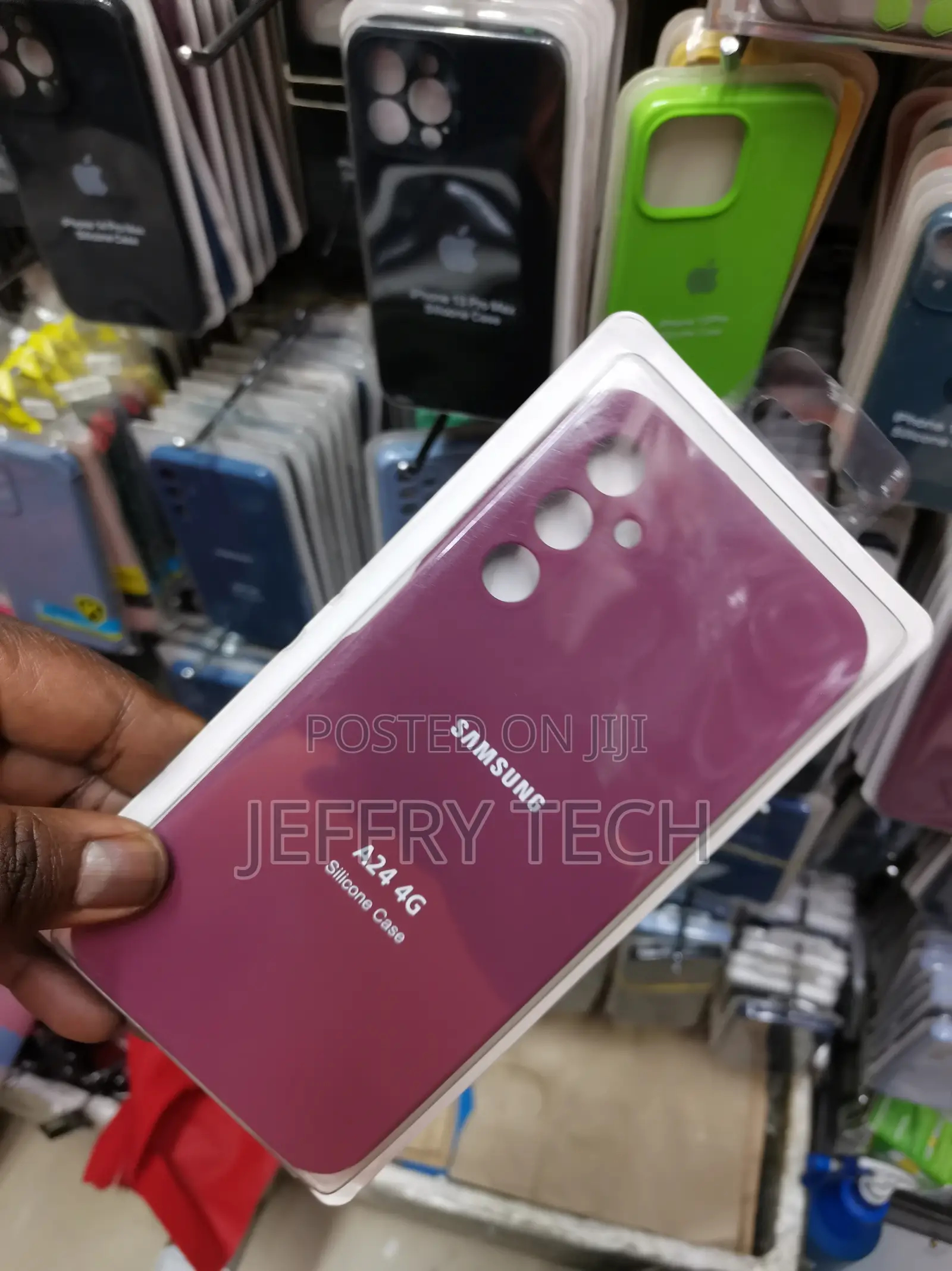 Samsung Galaxy A24 4G Soft Silicone Protective Case-Burgandy