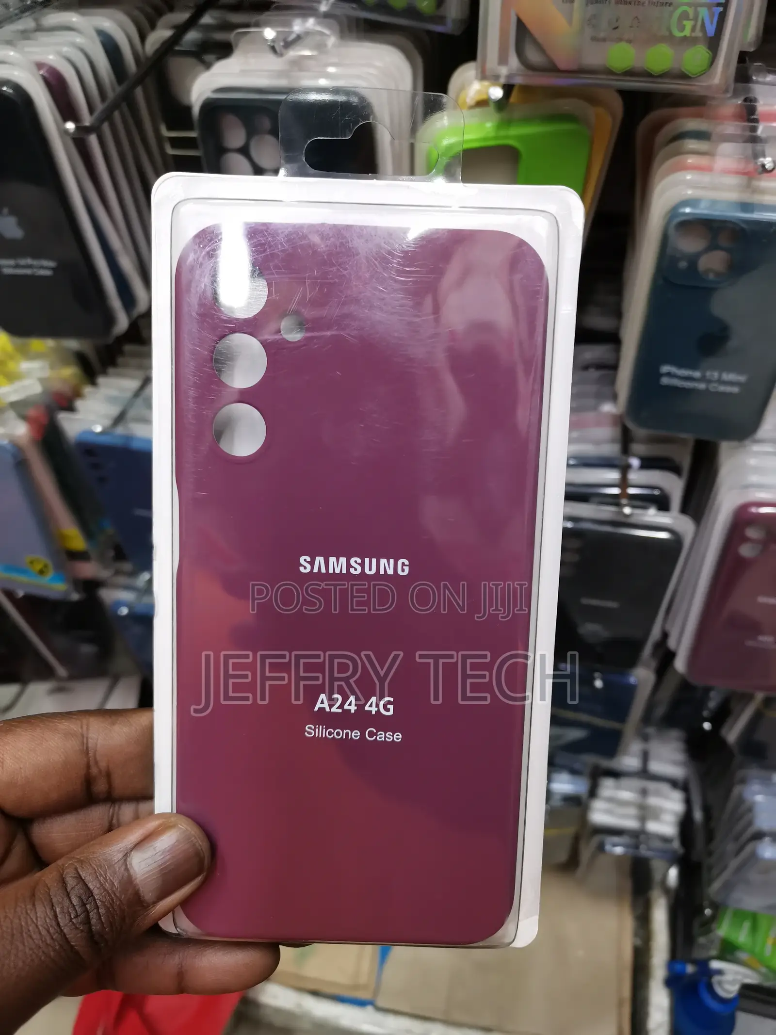 Samsung Galaxy A24 4G Soft Silicone Protective Case-Burgandy