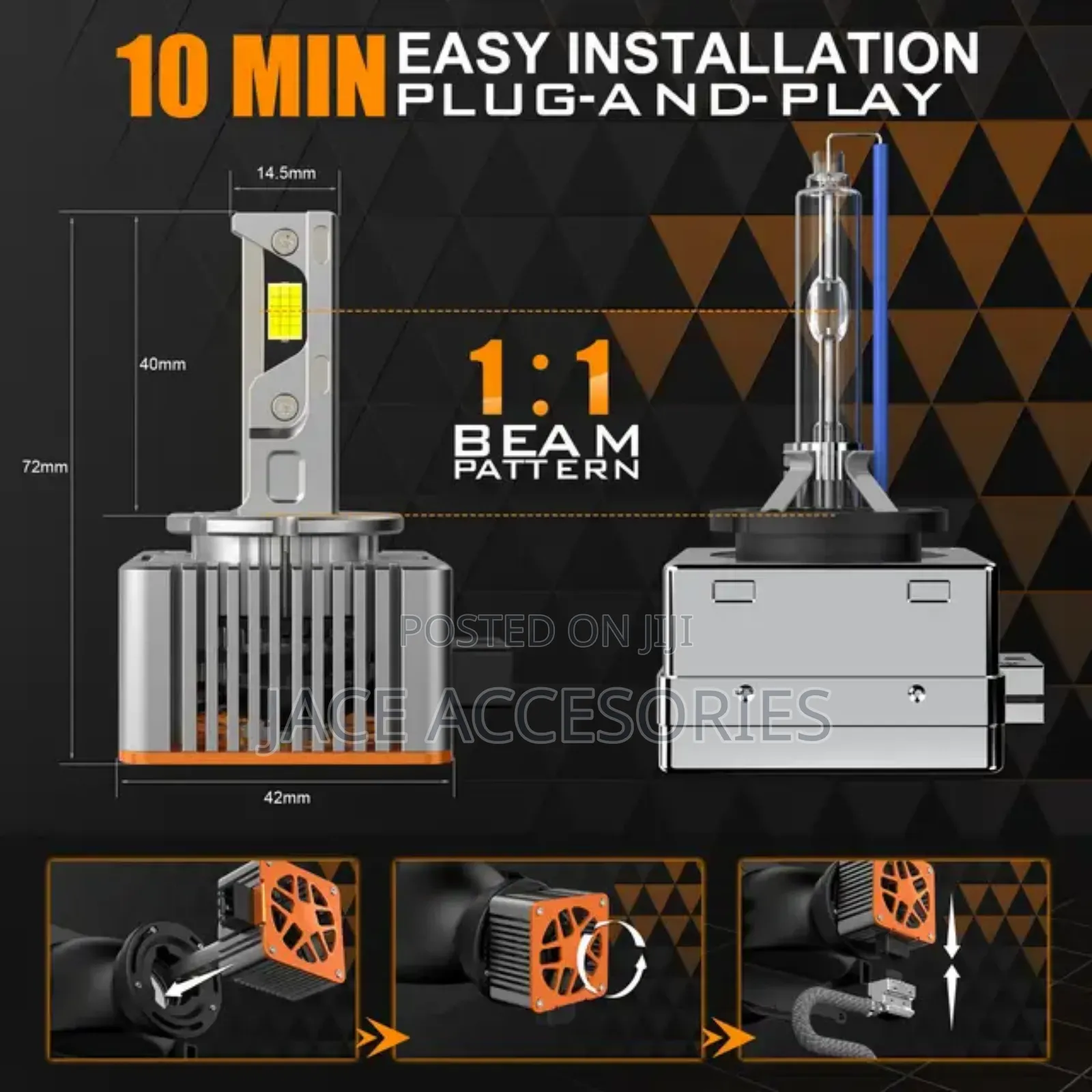 HID to Led D40 Bulbs D1S,D2S,D4s