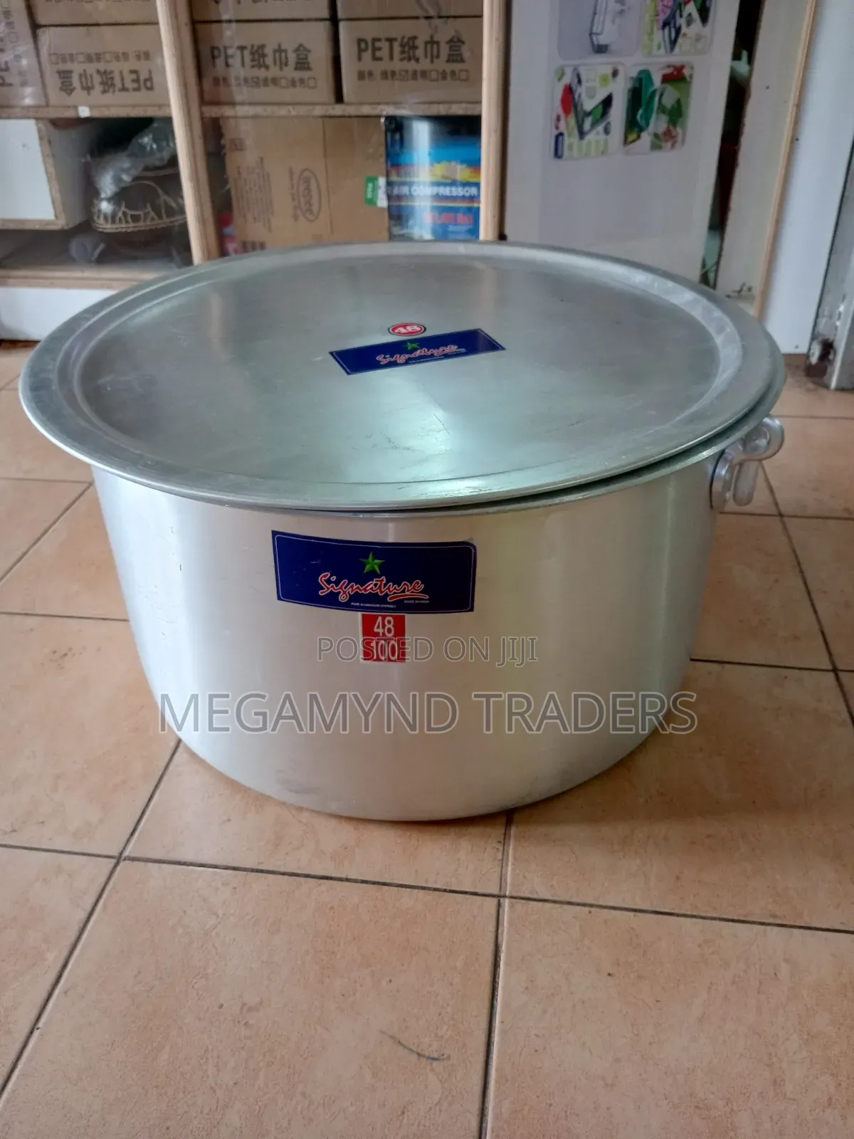 100L Aluminium Sufuria Imported/Commercial Sufuria