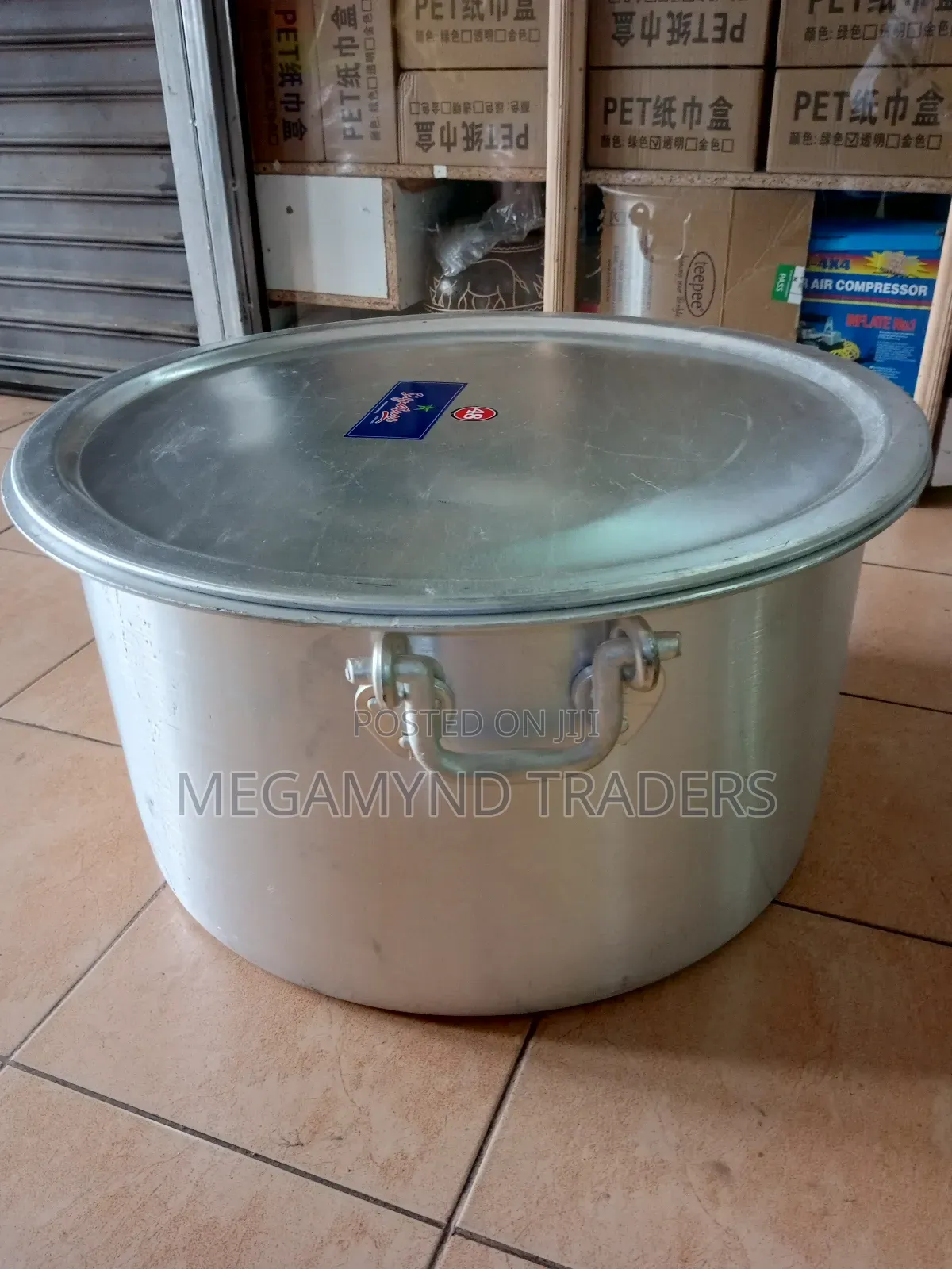 100L Aluminium Sufuria Imported/Commercial Sufuria