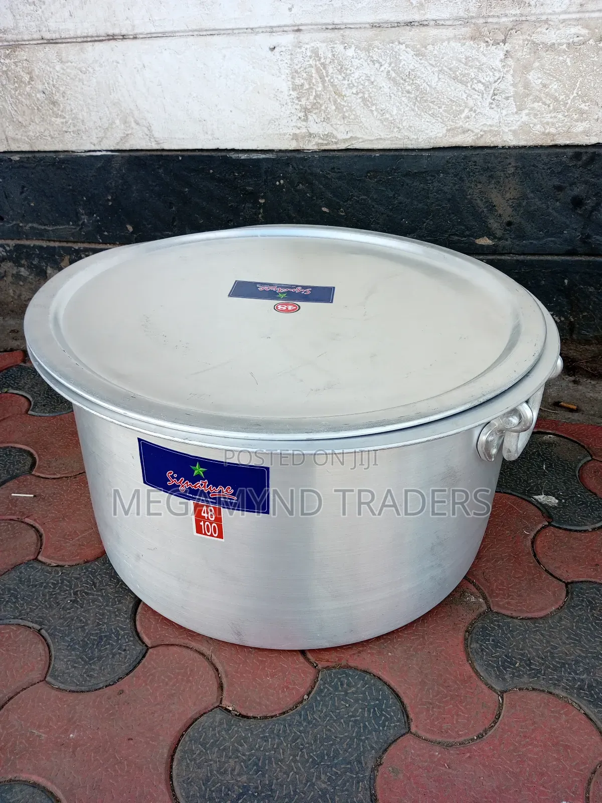 100L Aluminium Sufuria Imported/Commercial Sufuria