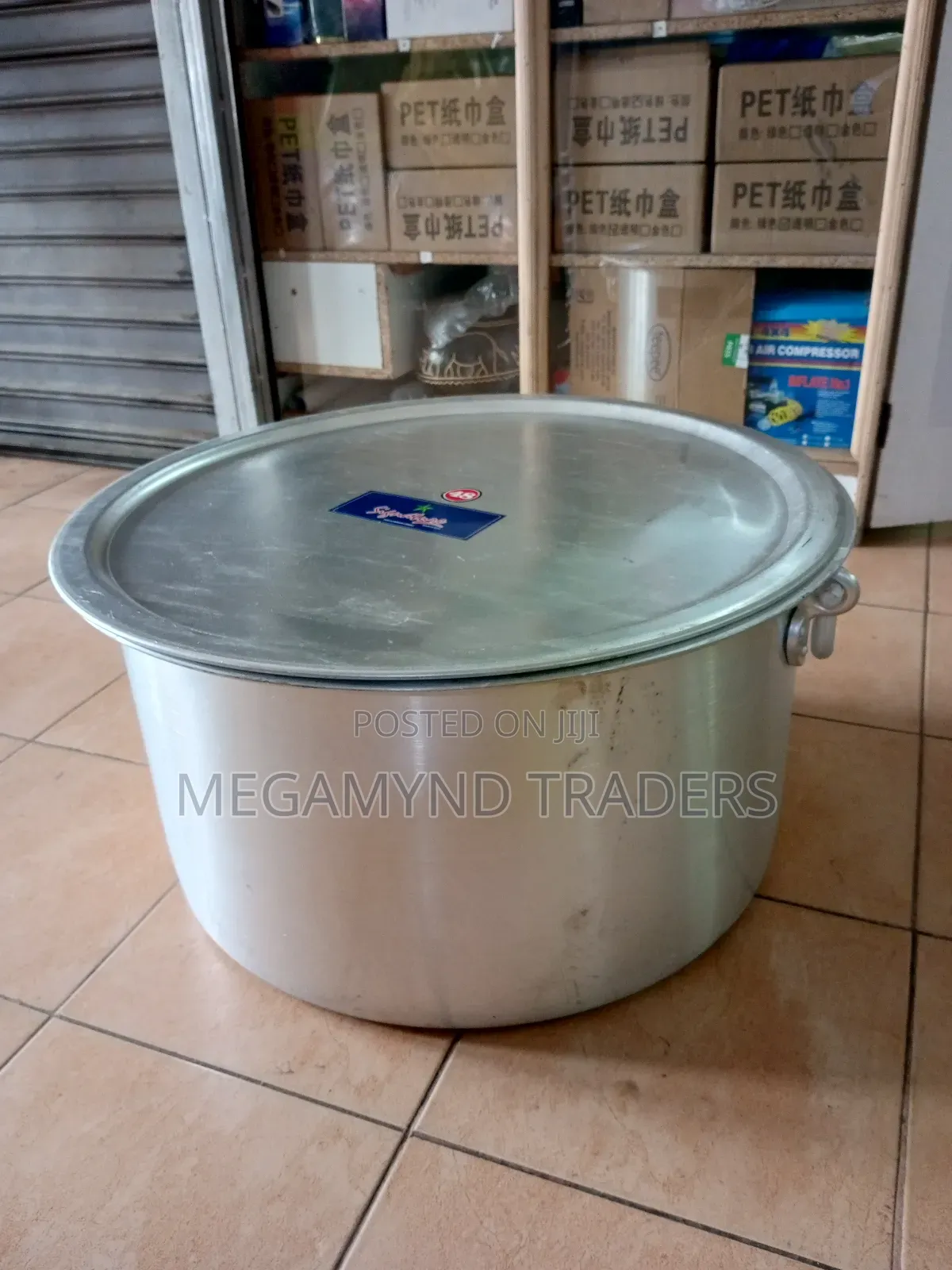 100L Aluminium Sufuria Imported/Commercial Sufuria