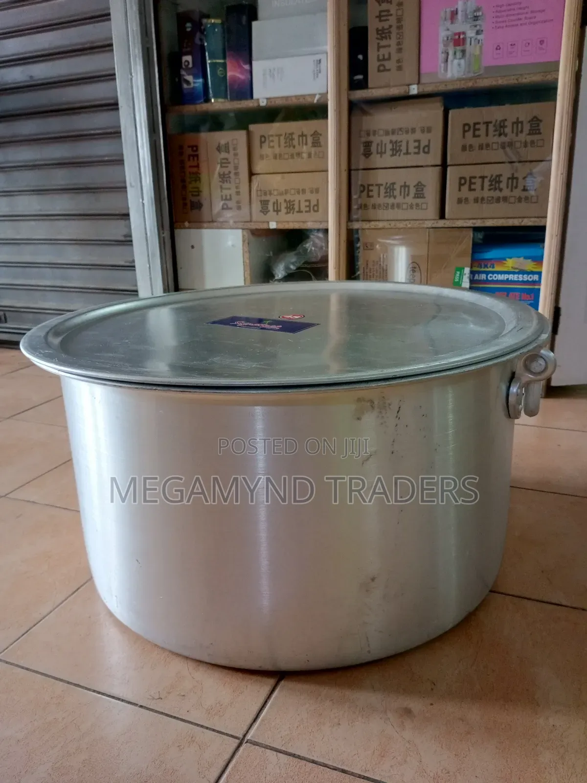 100L Aluminium Sufuria Imported/Commercial Sufuria