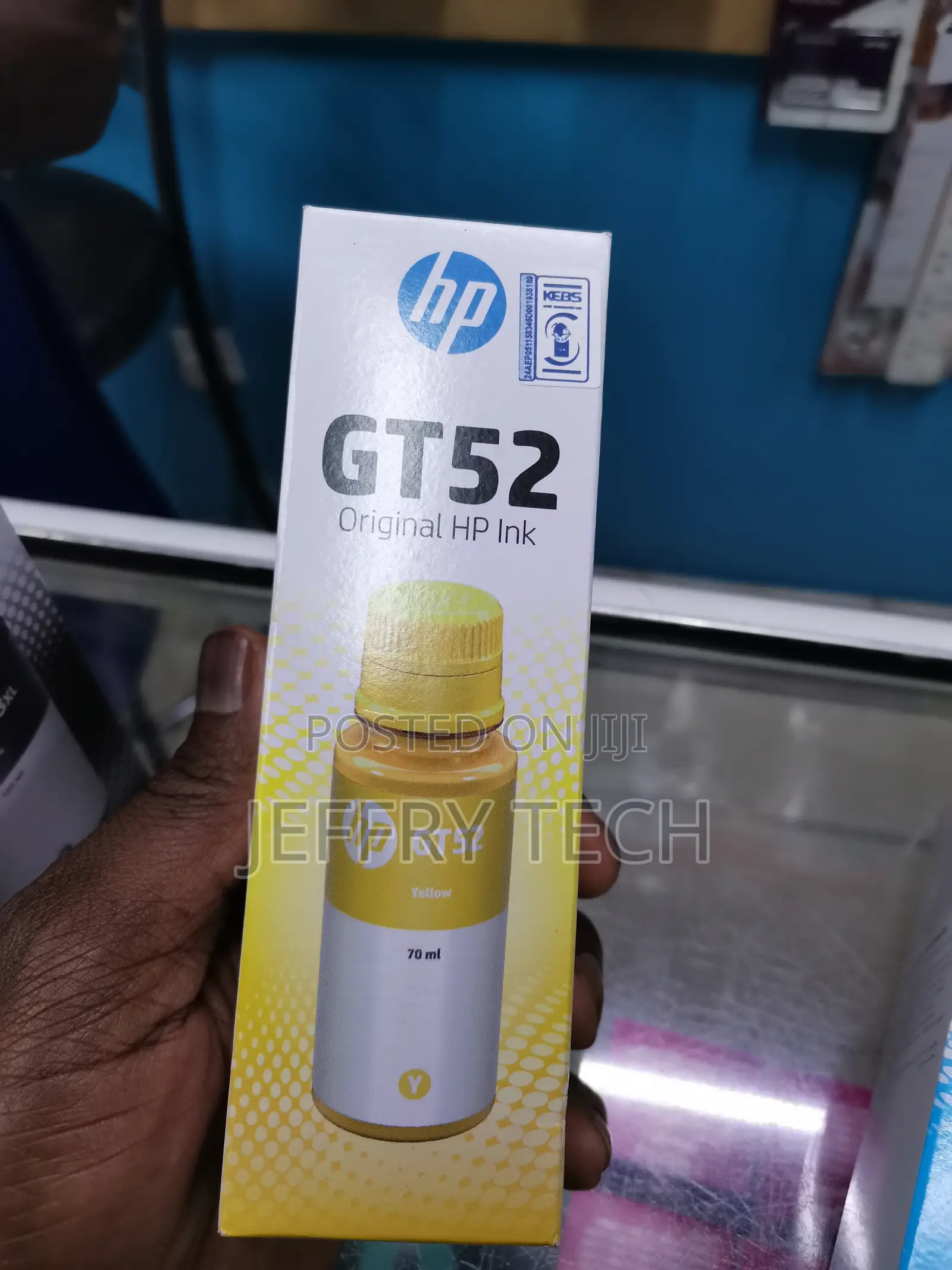 HP GT52 70-Ml Yellow Original Ink Bottle