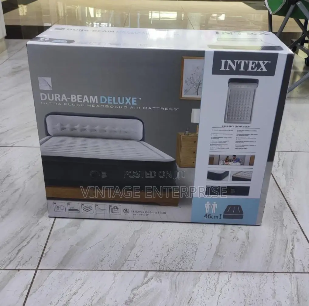 Intex Dura Beam Airbed With Inbuilt Electric Pump