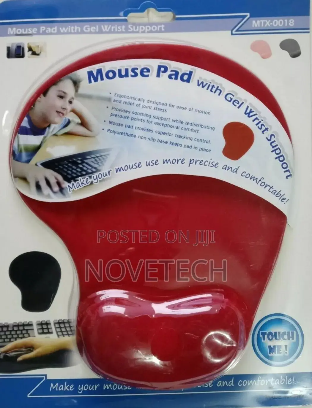 Ergonomic Mouse Pad With Gel Wrist Rest