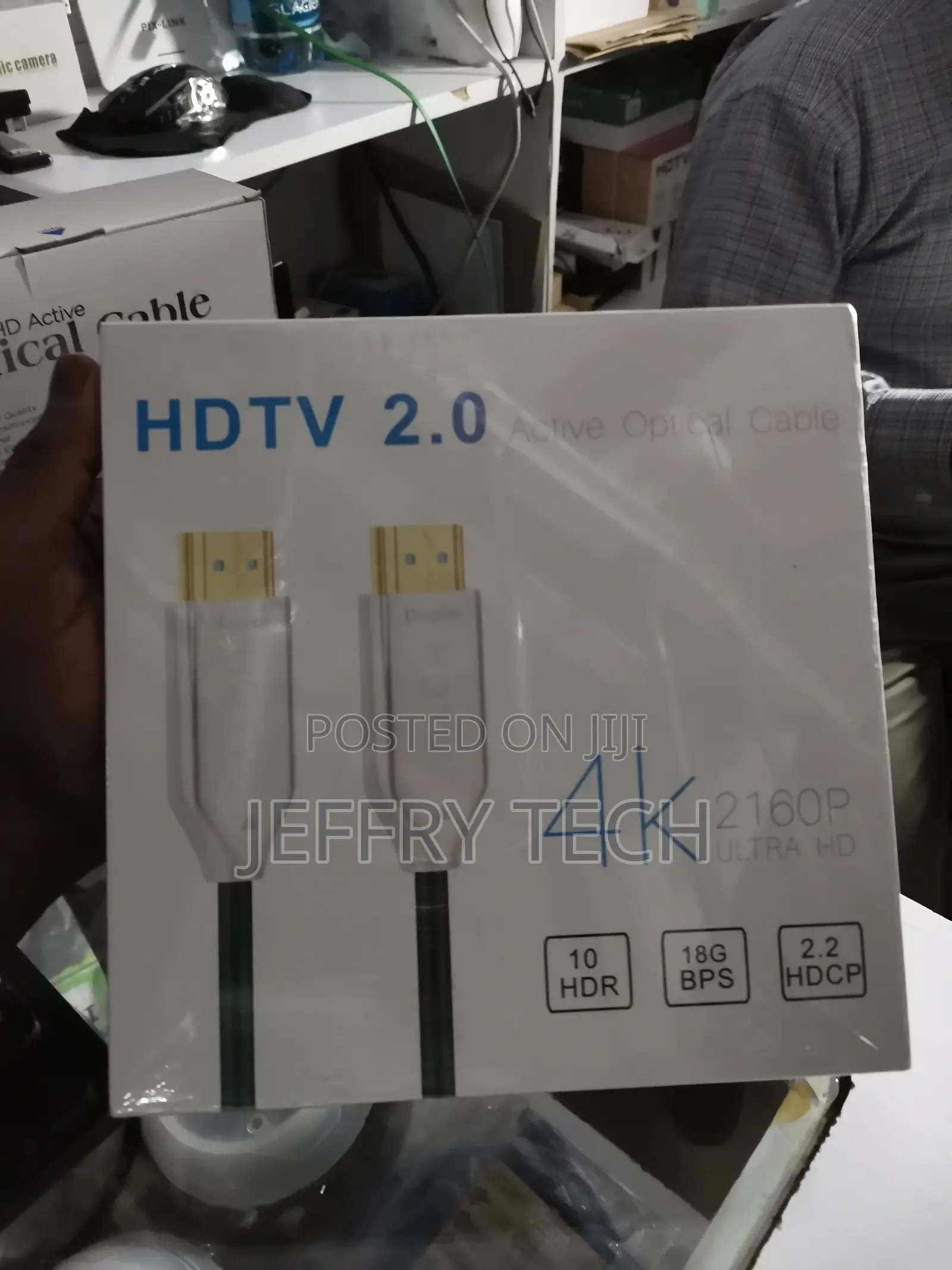 50 MTR HDMI 2.1 Fiber Optic Cable Supports at 60hz at 120hz