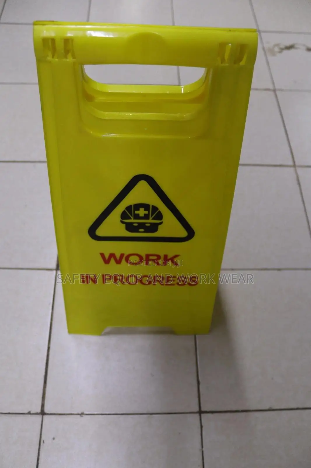 Work In Progress Yellow Sign