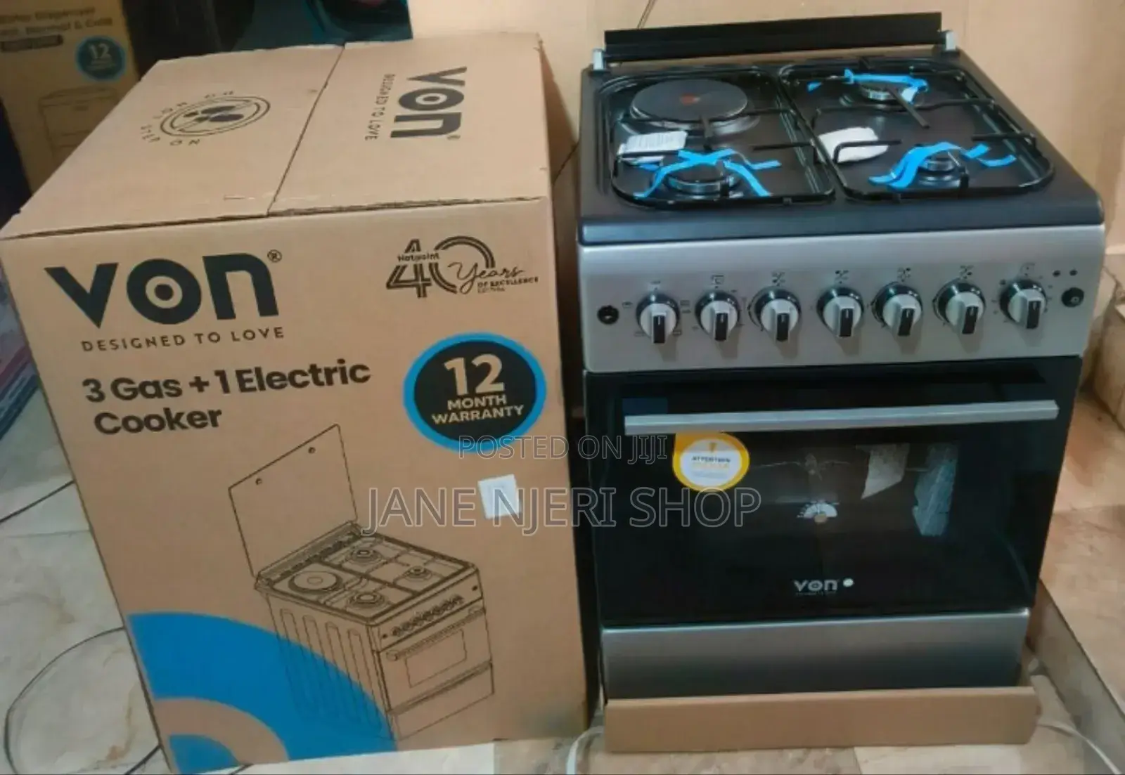 Origina 3+1 Cooker Von 58*58 With Hot Plate