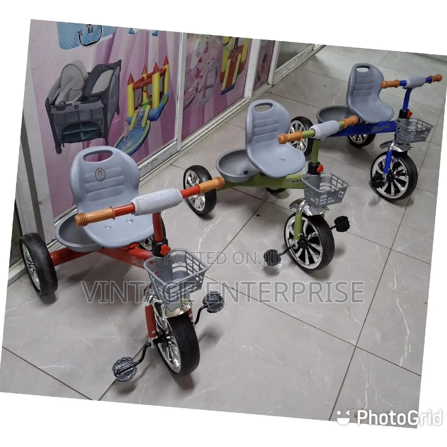 Tricycle With Back Seat Support