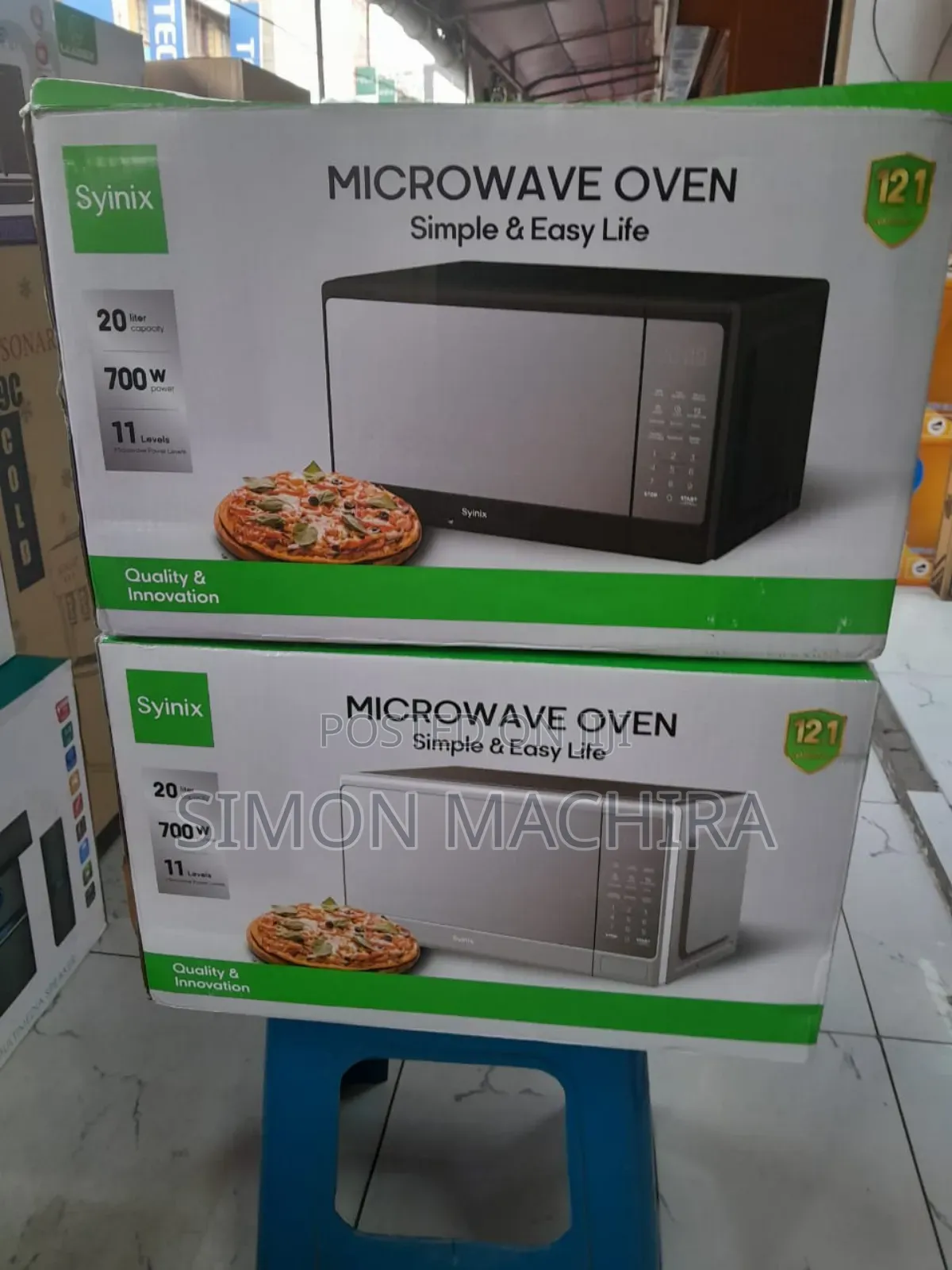 Syinix 20L Microwave Black Digital Microwave