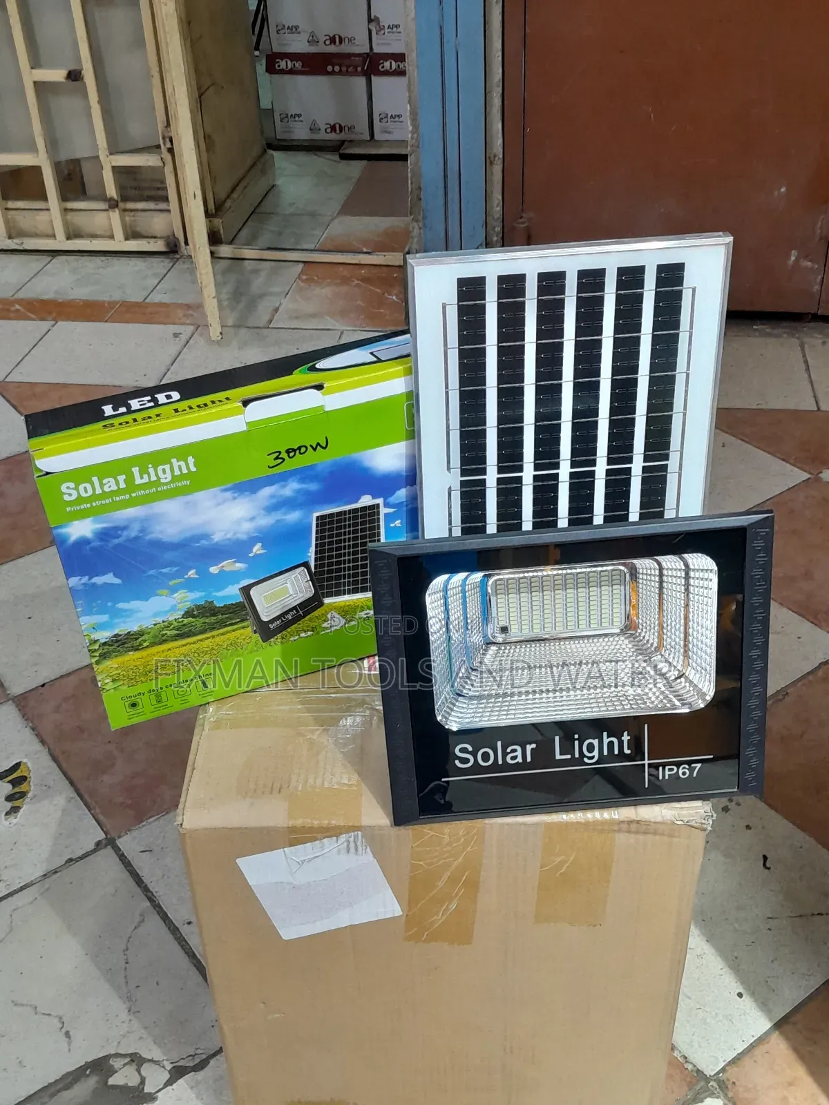 LED Solar Light 300watts With Sensor and Remote