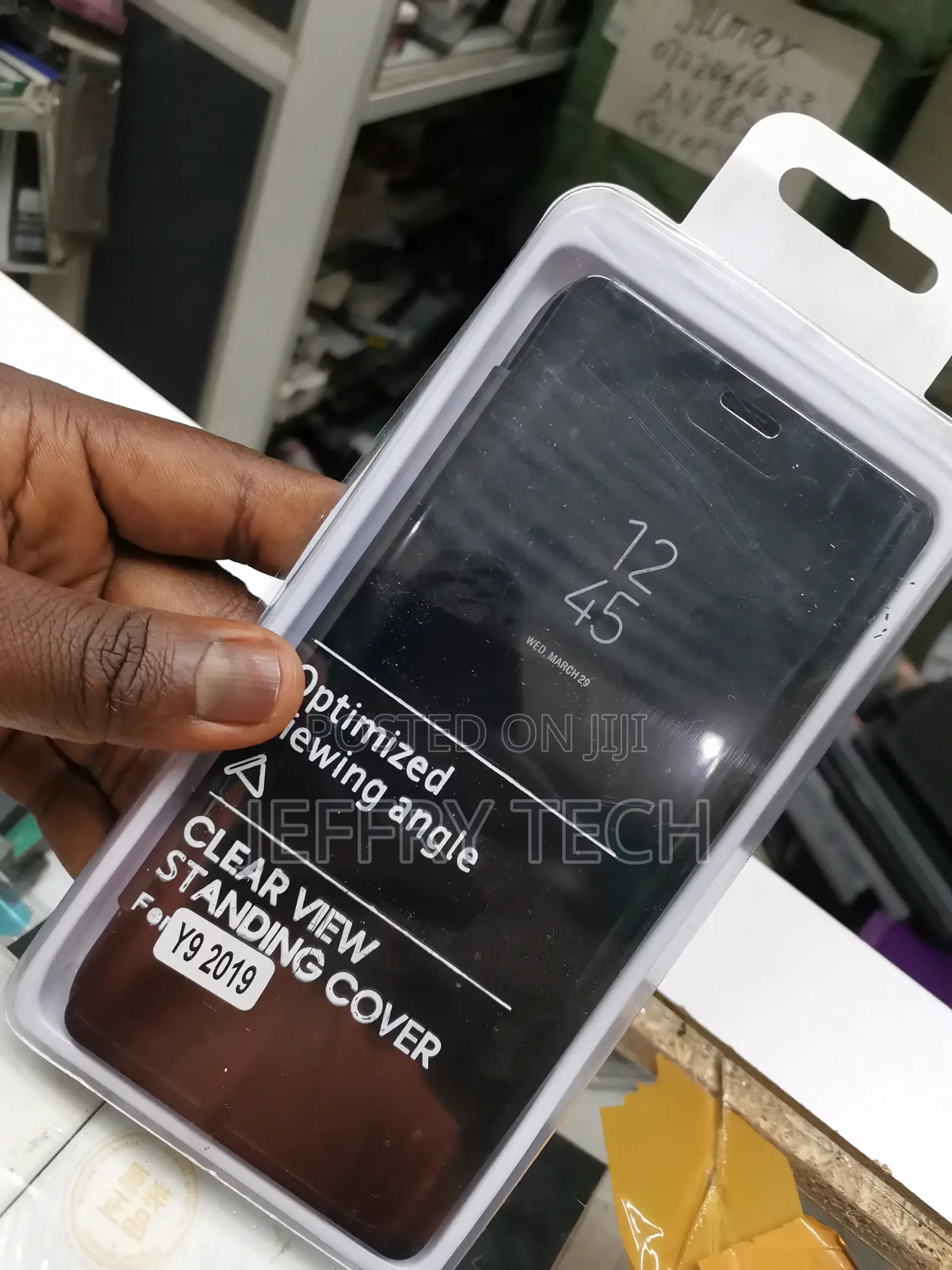 Huawei Y9 2019 Clear View Standing Mirror With Out Senso