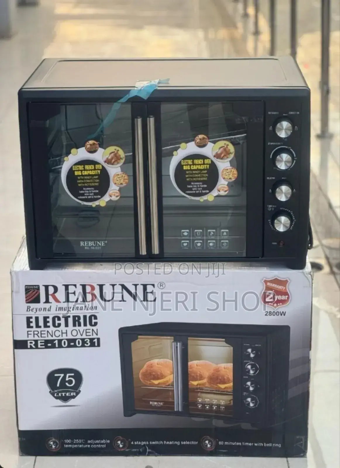 75l REBUNE Commercial Double Door OVEN