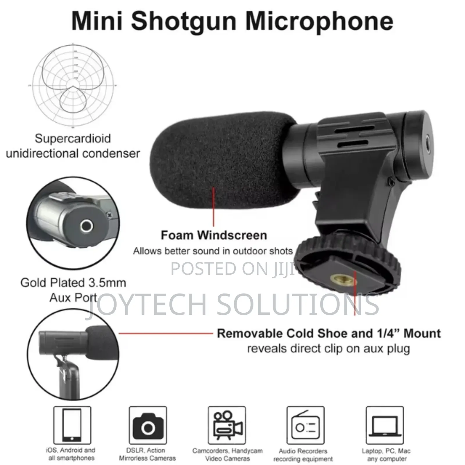 Original Mini Shoot Gun Microphone With A Blue Tooth Shutter