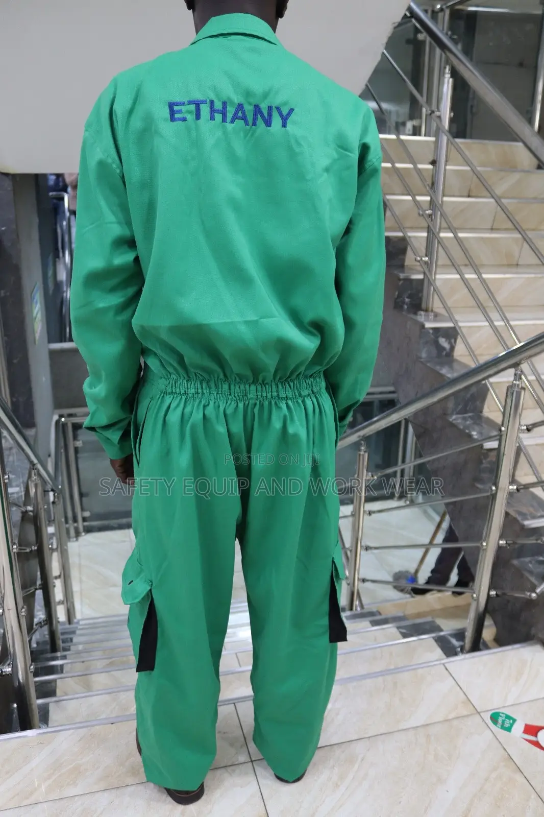 Cargo Overall-dark Green Branded