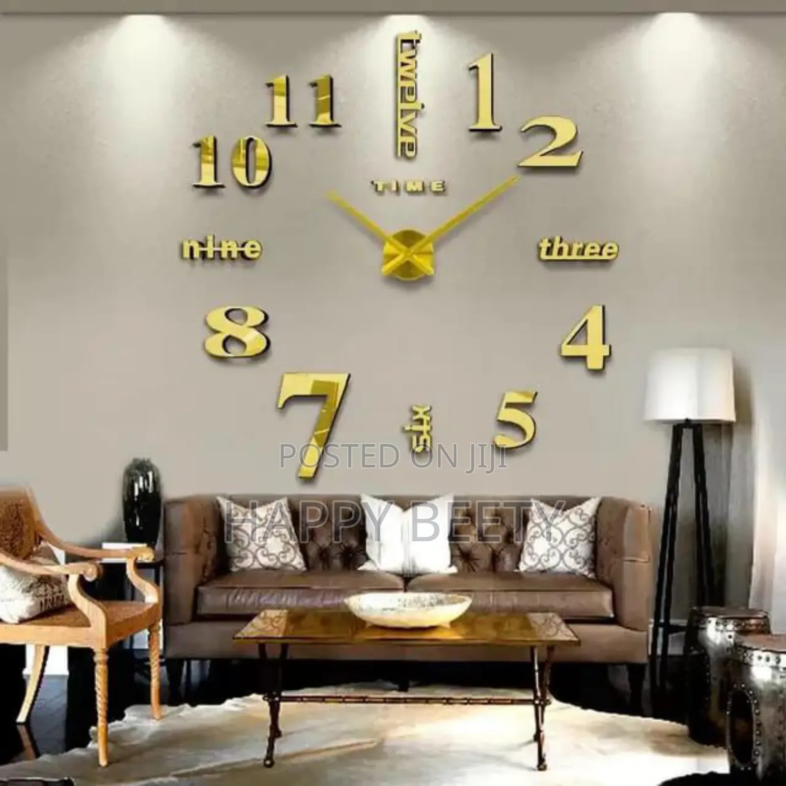 *Acrylic Wall Clock (Diy Numbers)