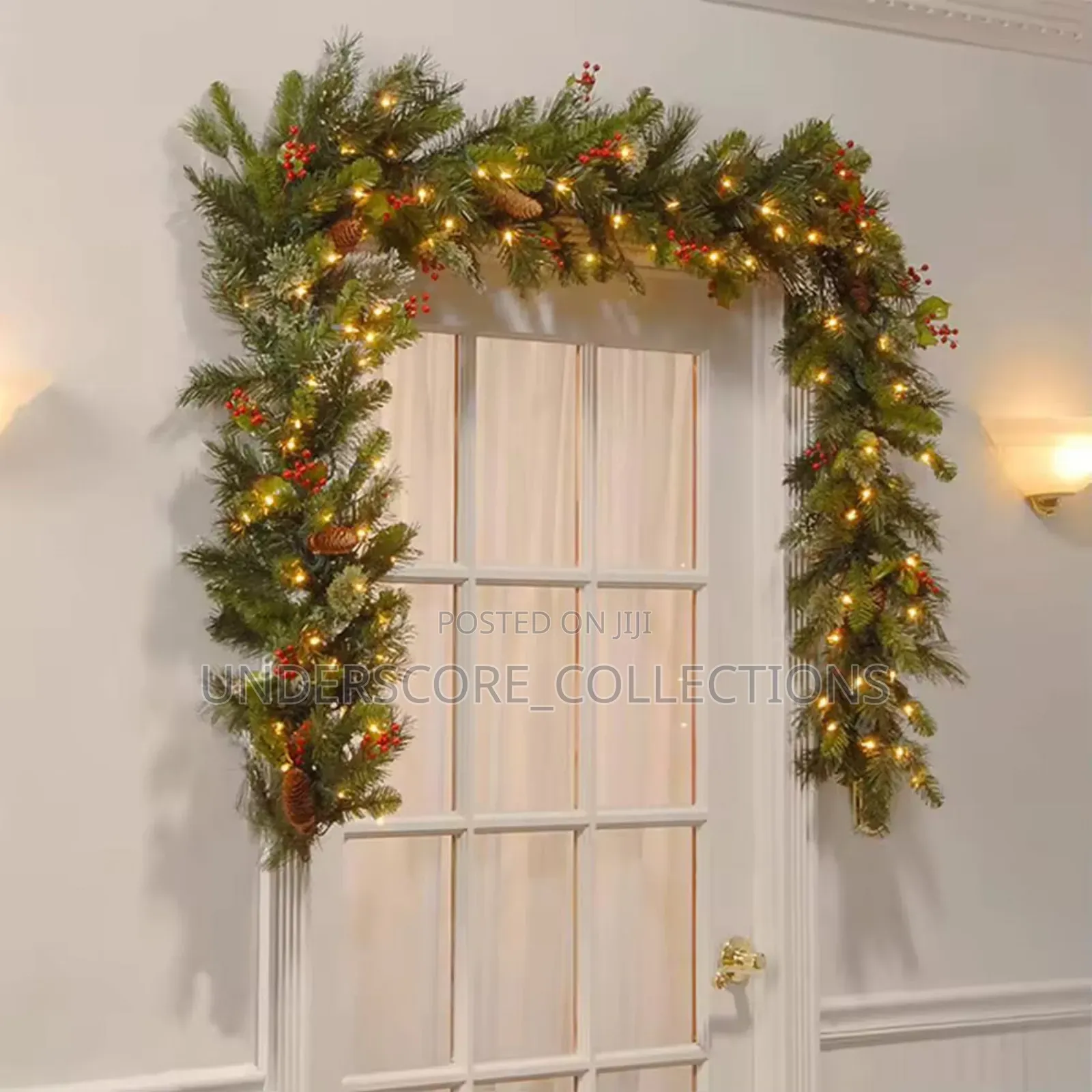 *Multifunctional Christmas Predecorated Garland*2.7metres