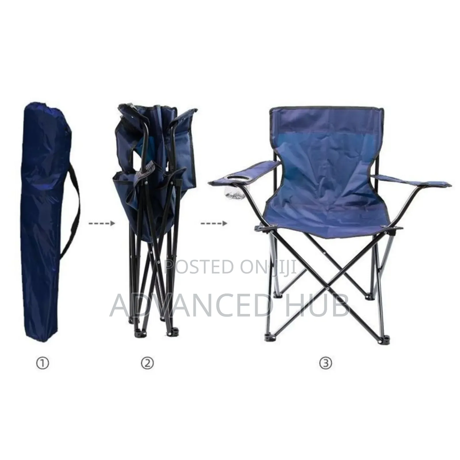 Foldable Camping Chair With Armrest