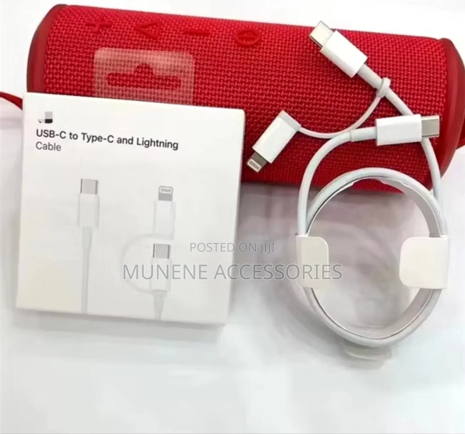 Apple 60w Braided Usb C to Type C and Lightning Data Cable