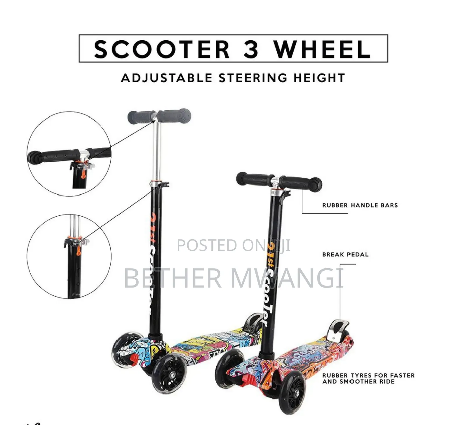 Three Wheel Kids Scooter in Kenya