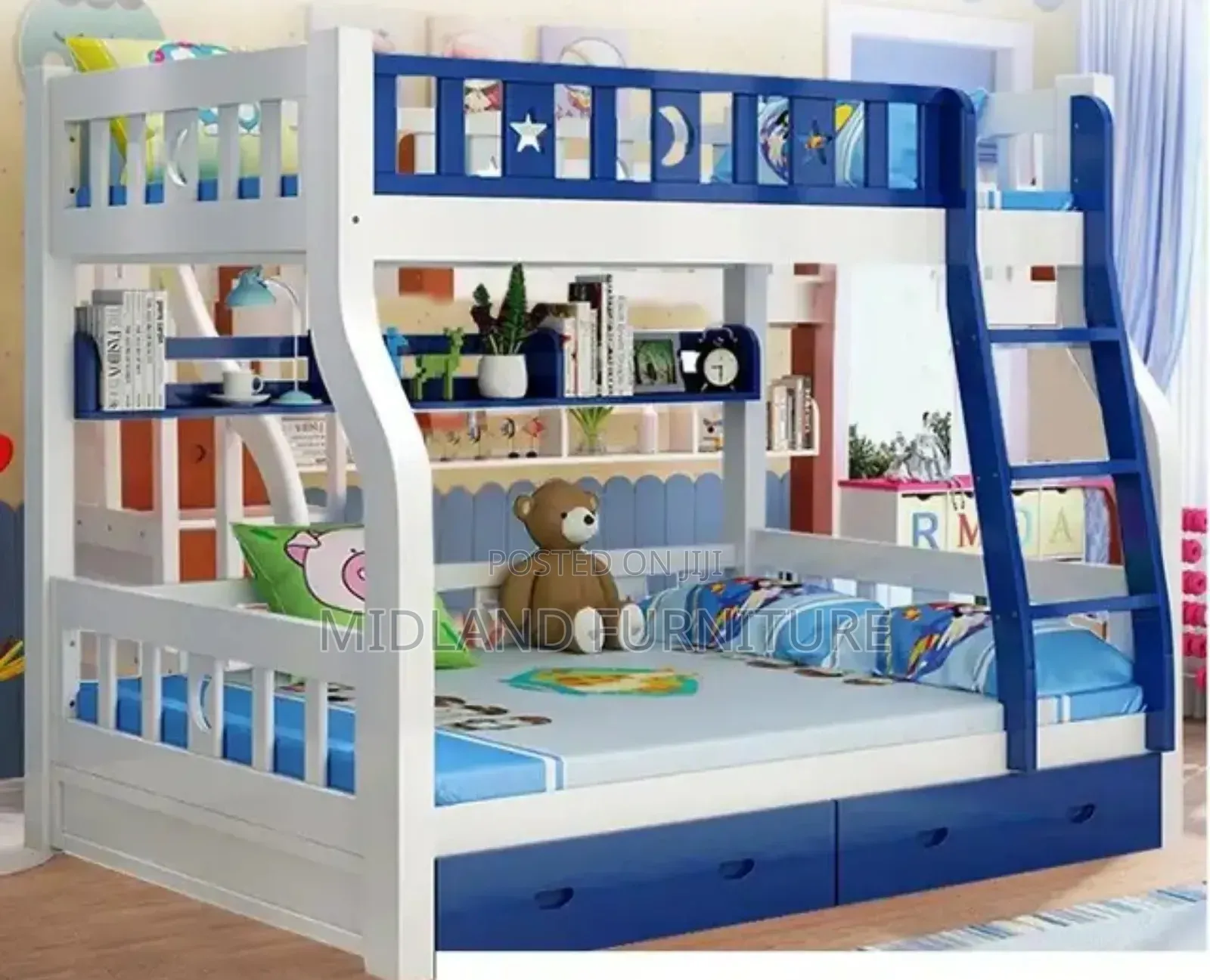 Children Wooden Double Decker Beds