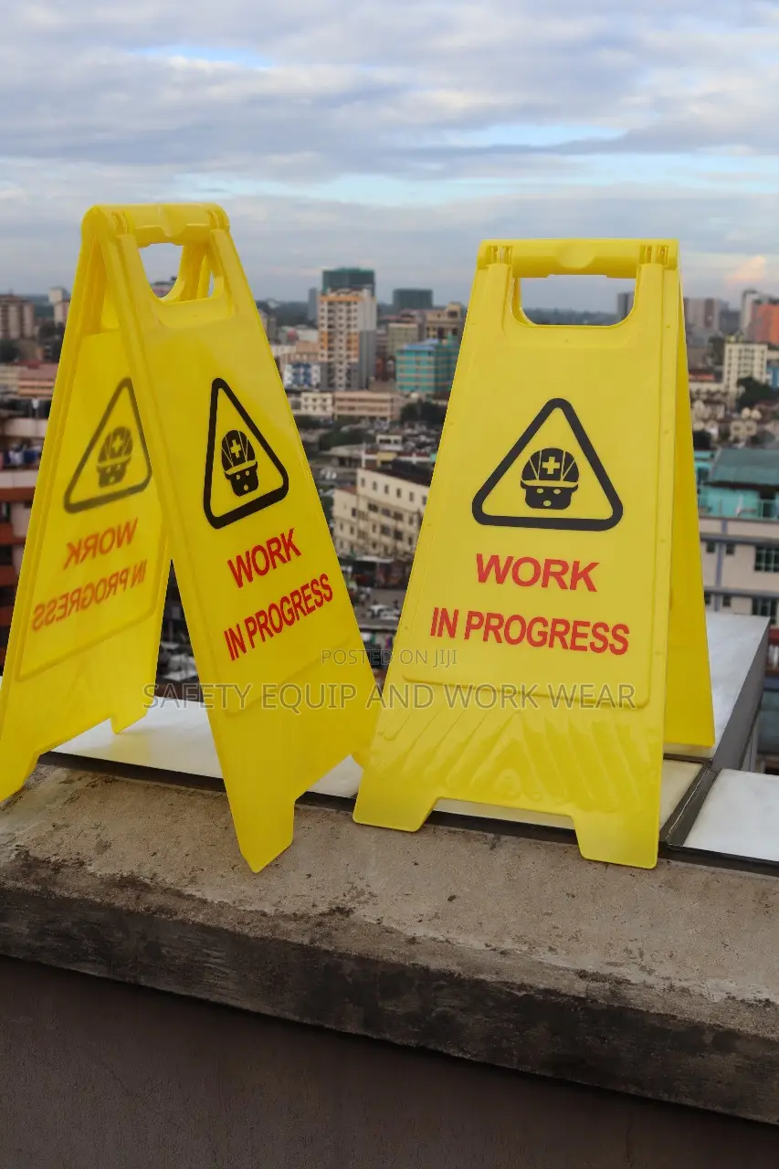 In Progress Work Signage