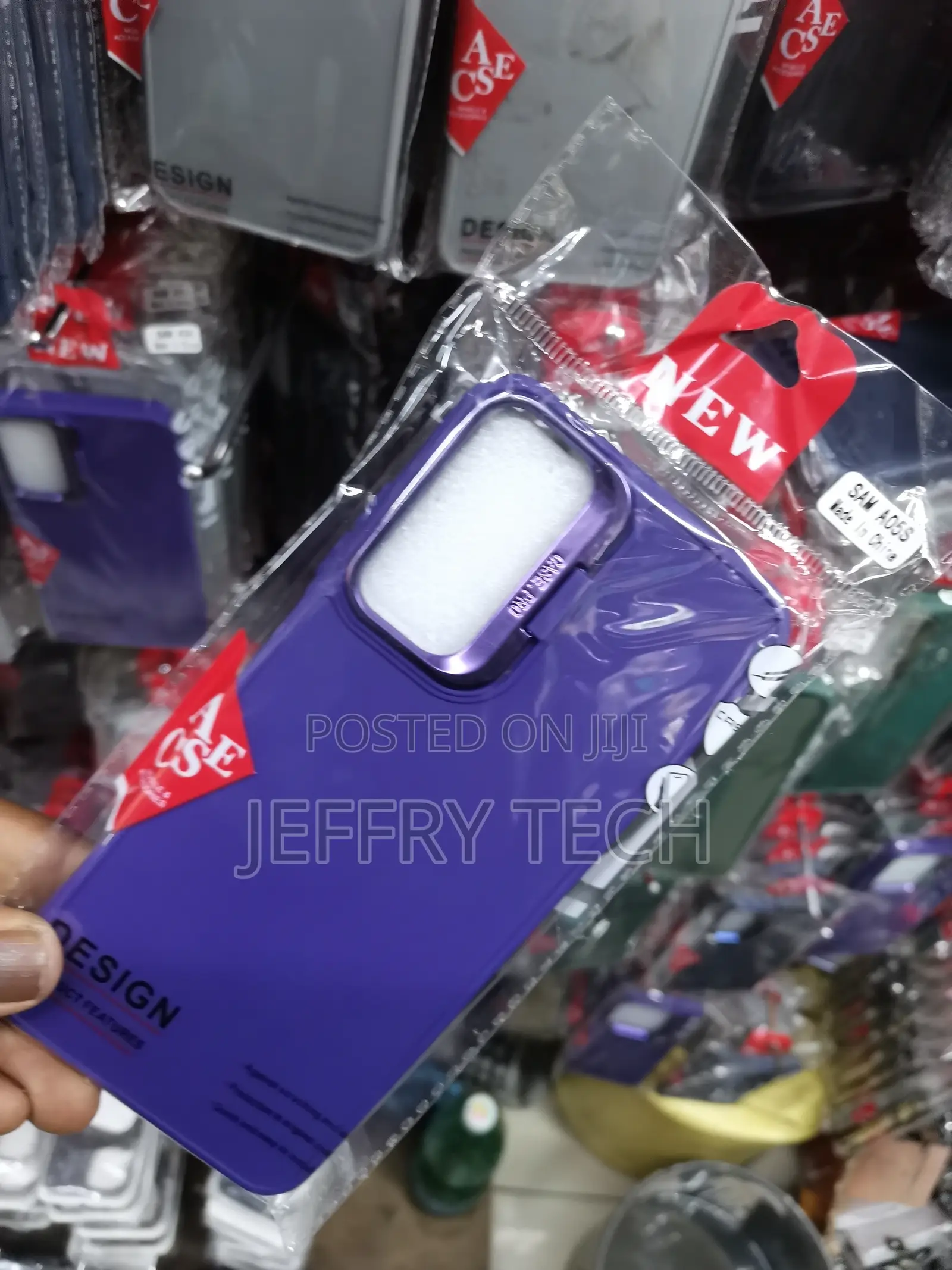 Samsung Galaxy A05S Case With Camera Frame Stand-Purple