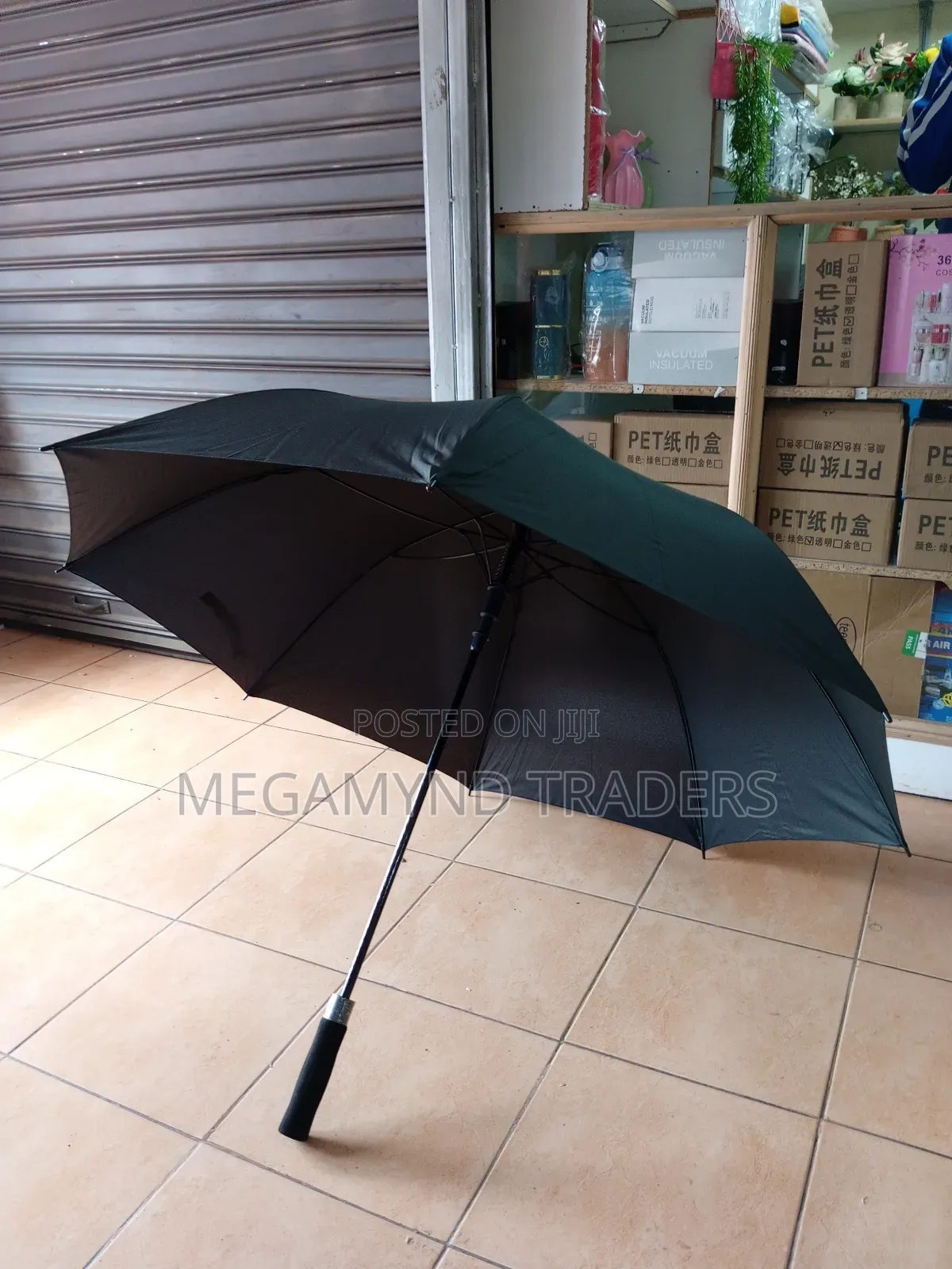 Umbrella Plain Colour Black or Navy Blue/Branding Umbrellas