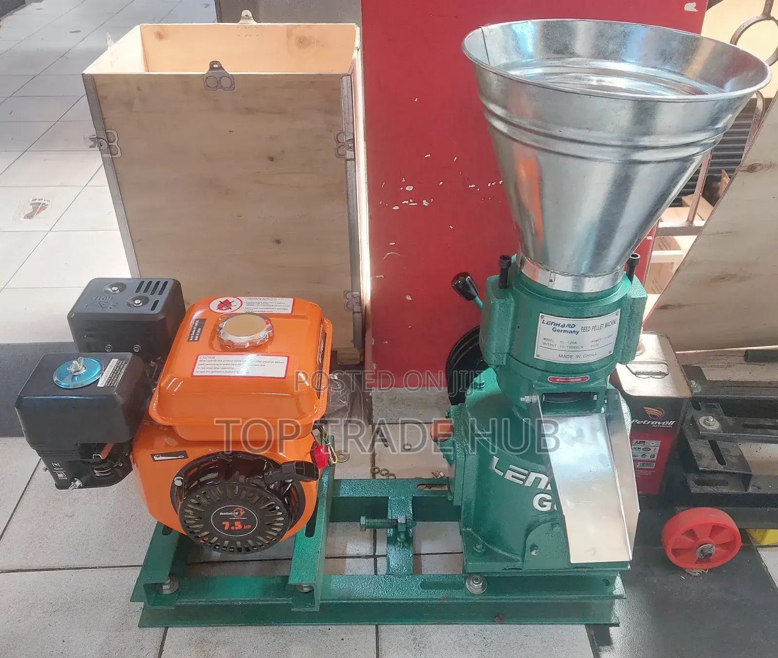 Lenhard Germany Petrol Feed Pellet Machine 100-150kgs/Hr