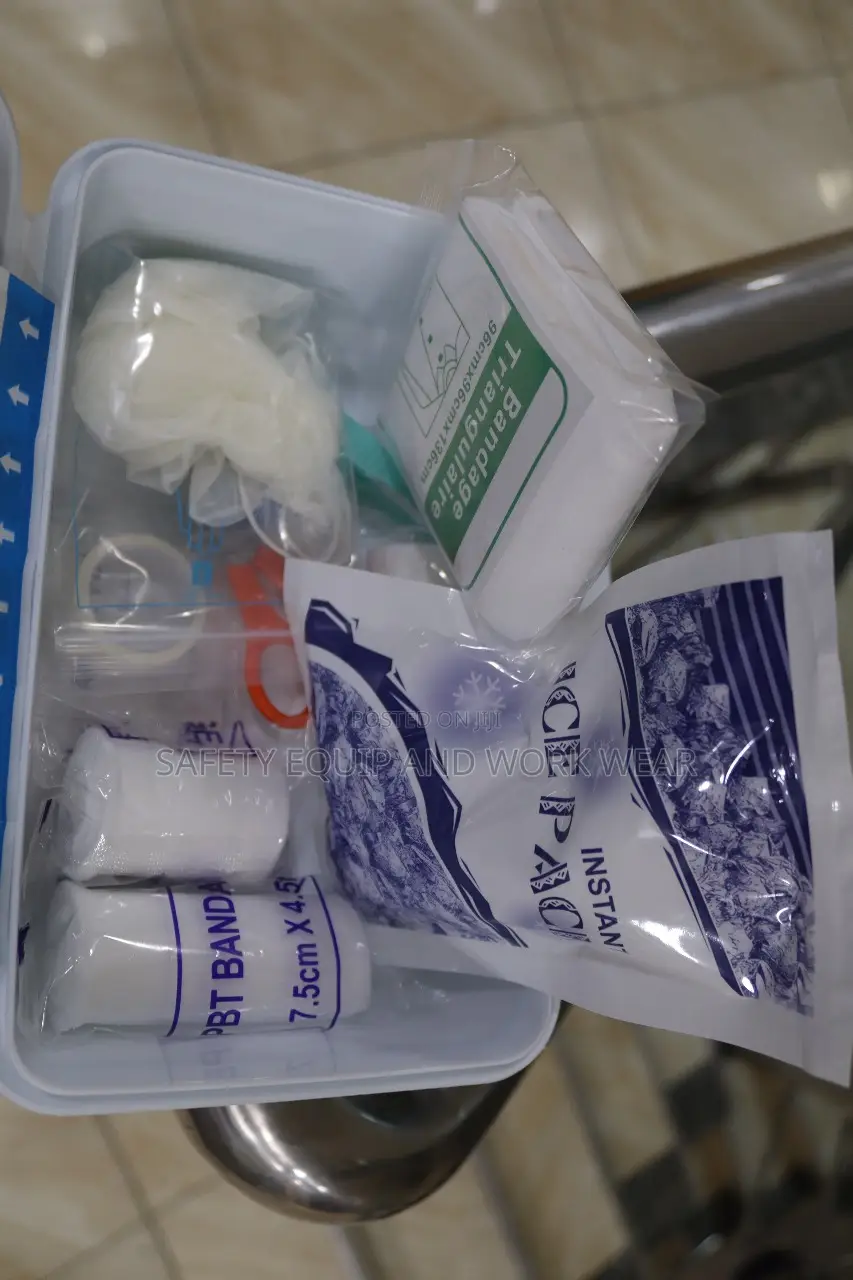 Small White Portable Aid Kit