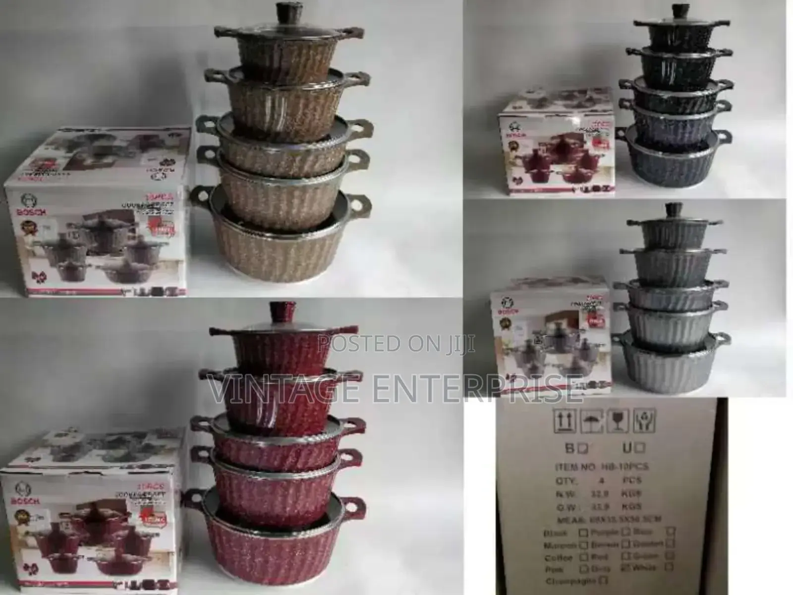 10pcs HB Ceramic Cookware