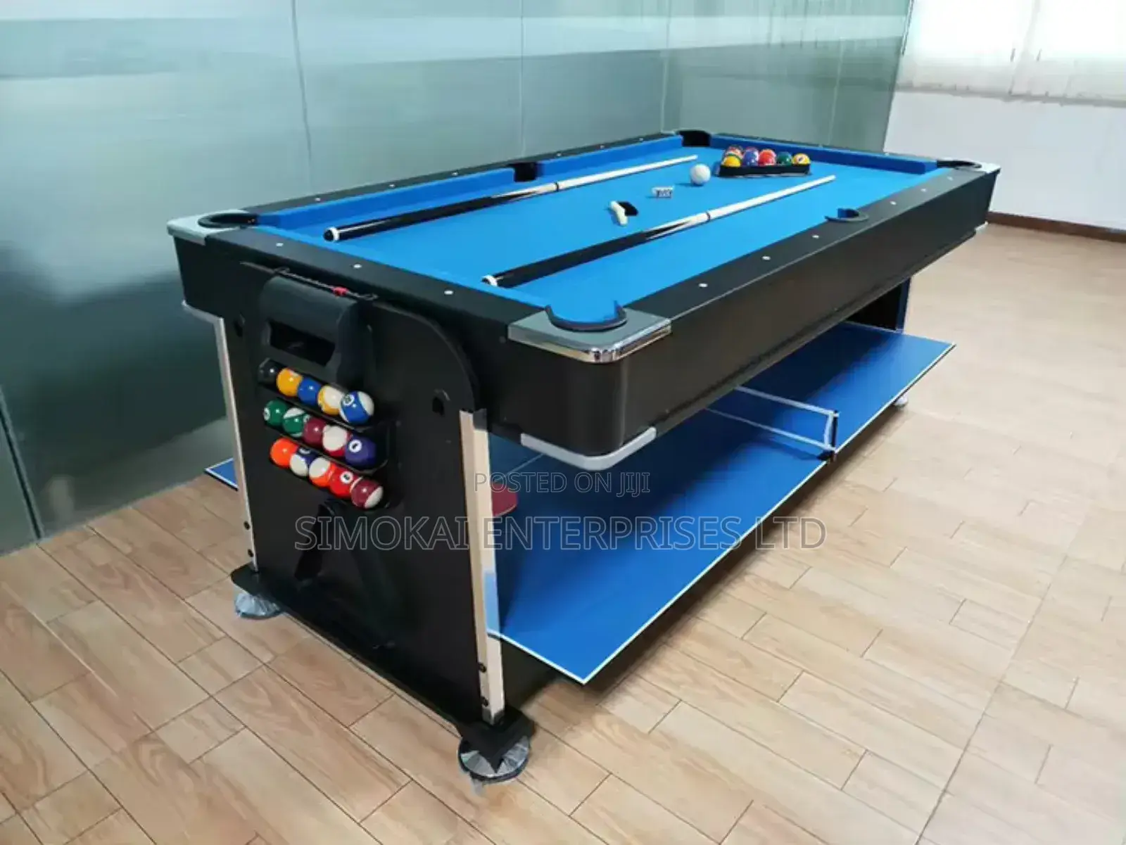  4-in-1 Entertainment Pool Table - All-in-One Fun! 
