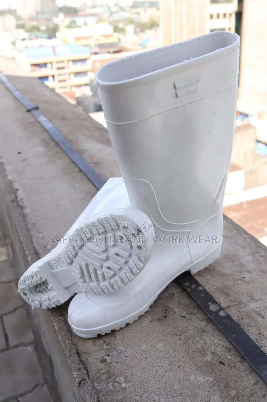 Lightweight Gumboots White In Color
