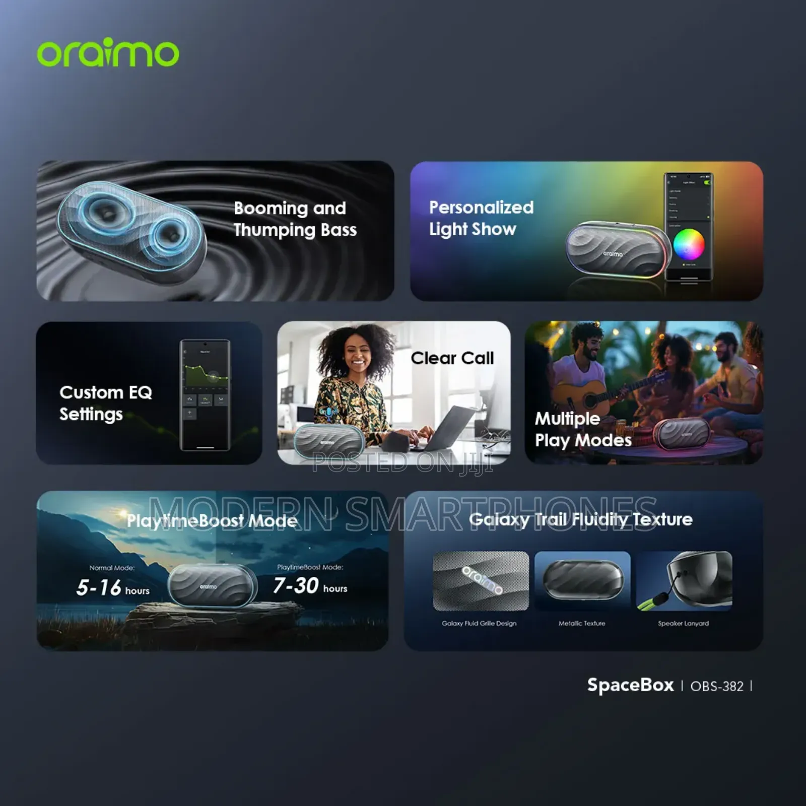 Oraimo Spacebox 8W FM Wireless Speaker