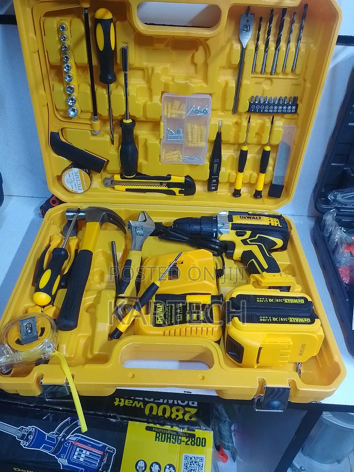 Dewalt 36v Electric Cordless Drill Set Full Toolset Kit