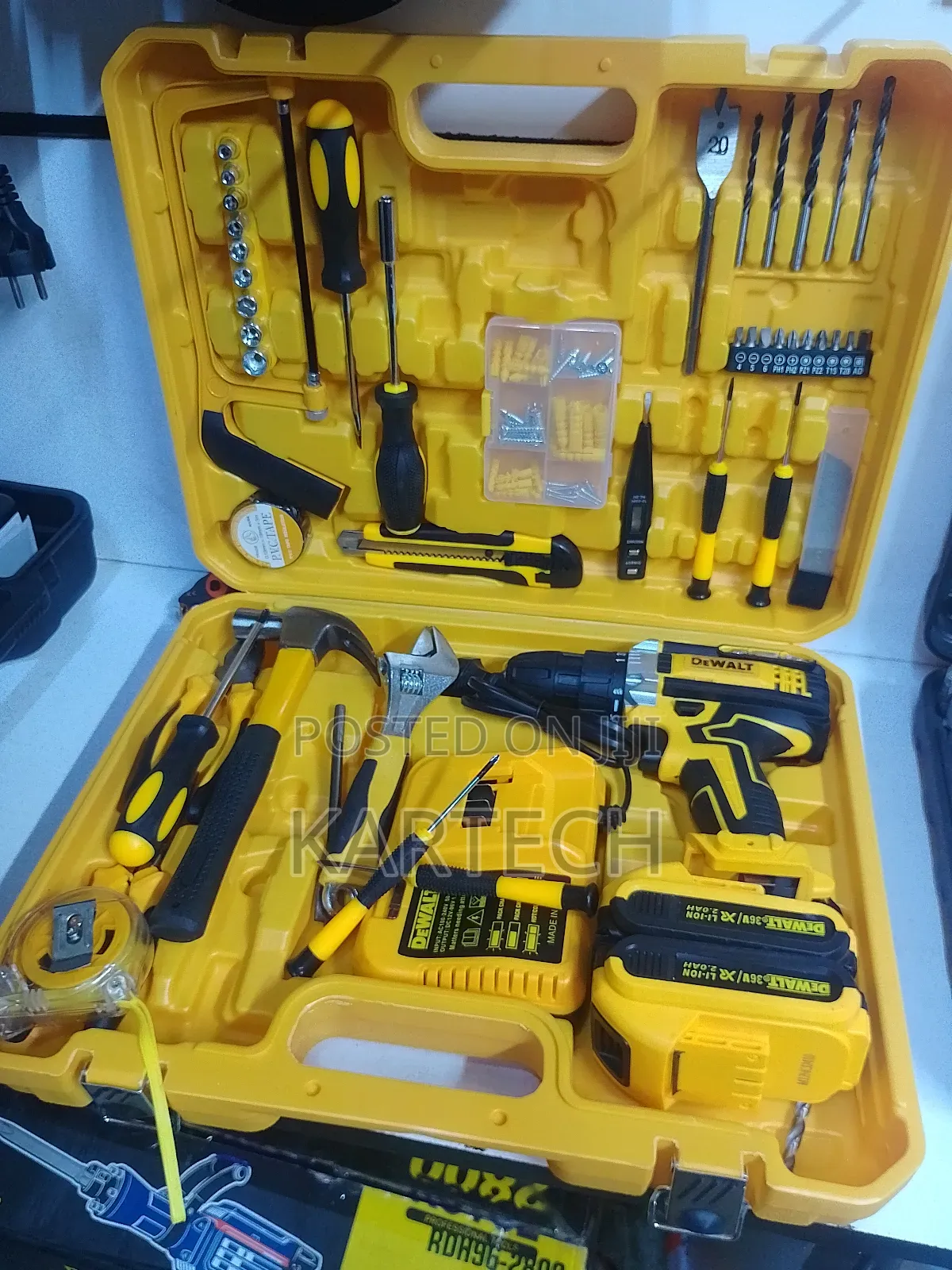 Dewalt 36v Cordless Impact Drill Full Toolset Kit