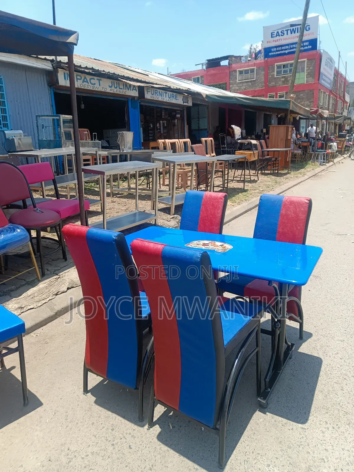 Executive Restaurant Set, With Blue Table