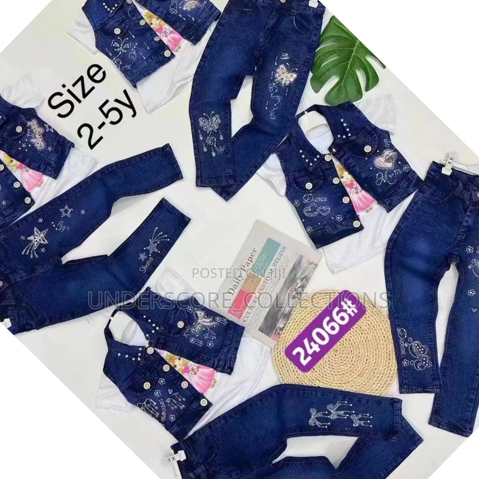 Girls 3pcs Denim Set.