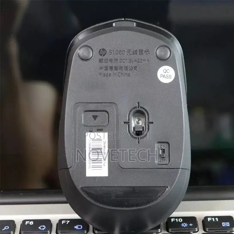 HP S1000 Silent Optical Wireless Mouse 1600DPI