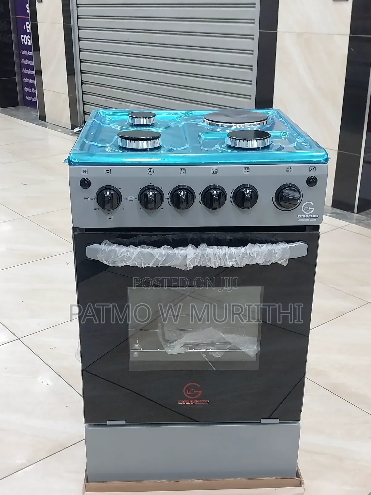 Cooker, Eurochef Standing Cooker 3+1 Electric Oven 50×55